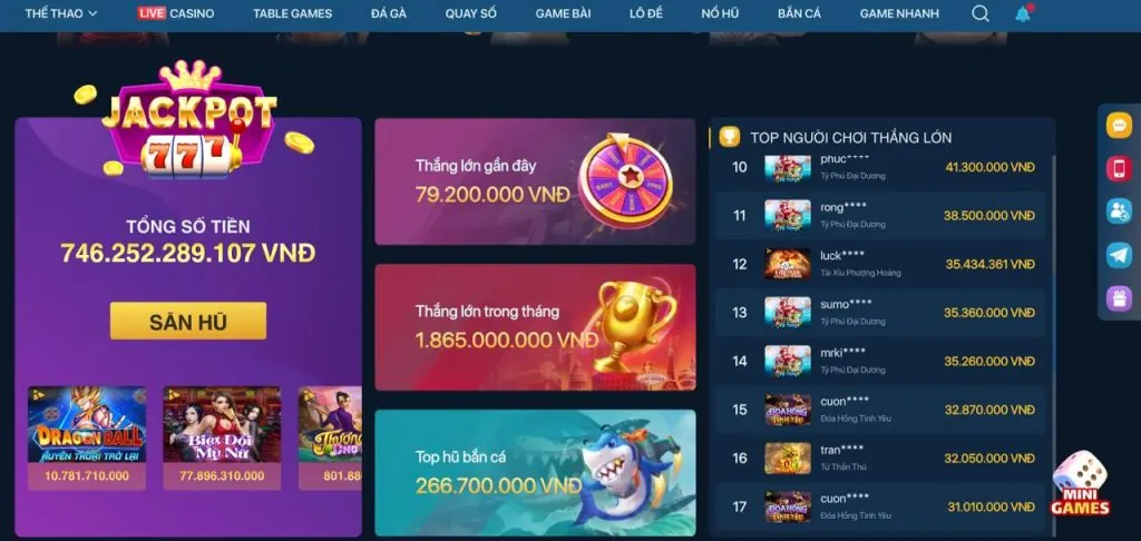Bắn Cá Đổi Thưởng s6666 Casino
